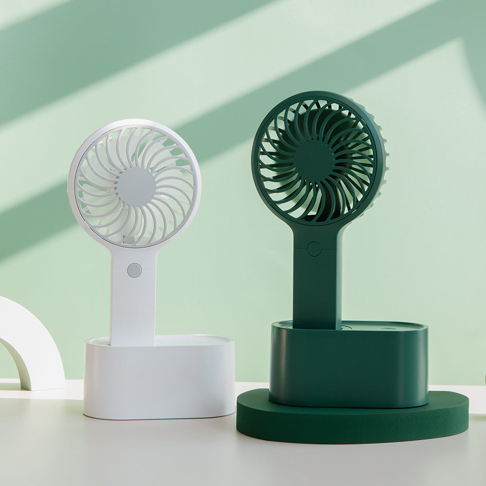 Ventilateur de bureau mini USB à tête oscillante - Portable et pratique