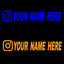 Custom username car stickers personalized Instagram motorcycle vinyl stickers - Korvel