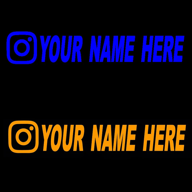 Custom username car stickers personalized Instagram motorcycle vinyl stickers - Korvel