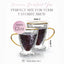 Elegant Insulated Hammered Glass Coffee Mugs - Korvel