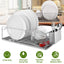 Escurridor de Platos de Acero Inoxidable Premium con Soporte para Cubiertos
