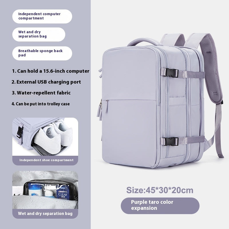 Mochila Expandible Premium para Viajes y Negocios