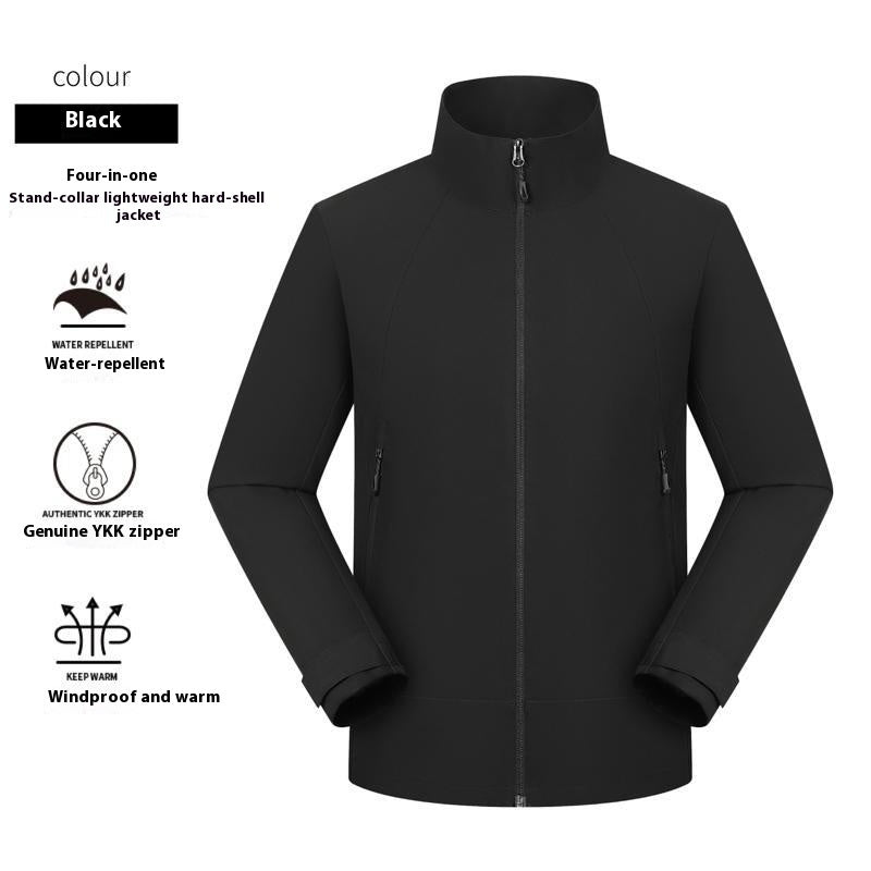 Thin Waterproof Stand Collar Jacket for Men
