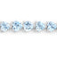 Bracelet en argent sterling avec topaze bleue véritable de 15,50 carats