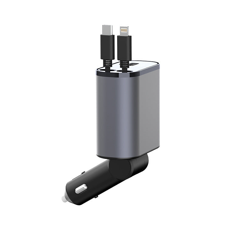 Premium Metal Car Charger 100W Fast Charging Adapter