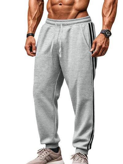 Men's Plus Size Drawstring Sweatpants with Pockets