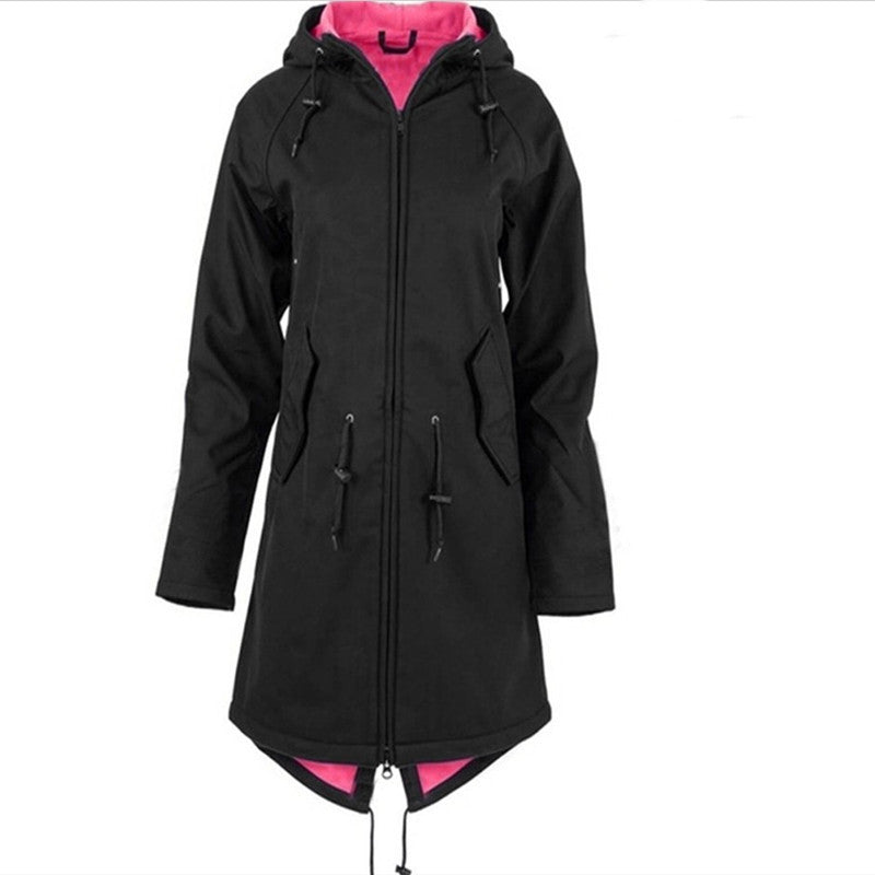 Veste en polaire élégante pour femmes - Manteau mi-long stylé