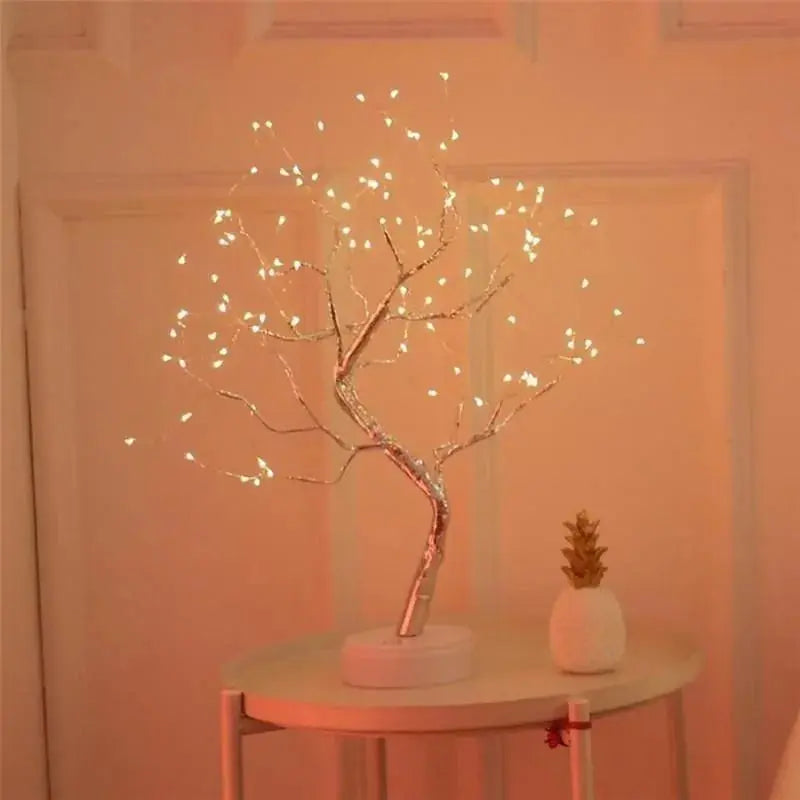 Arbre de Noël en Fil de Cuivre - Décor de Fête Élégant