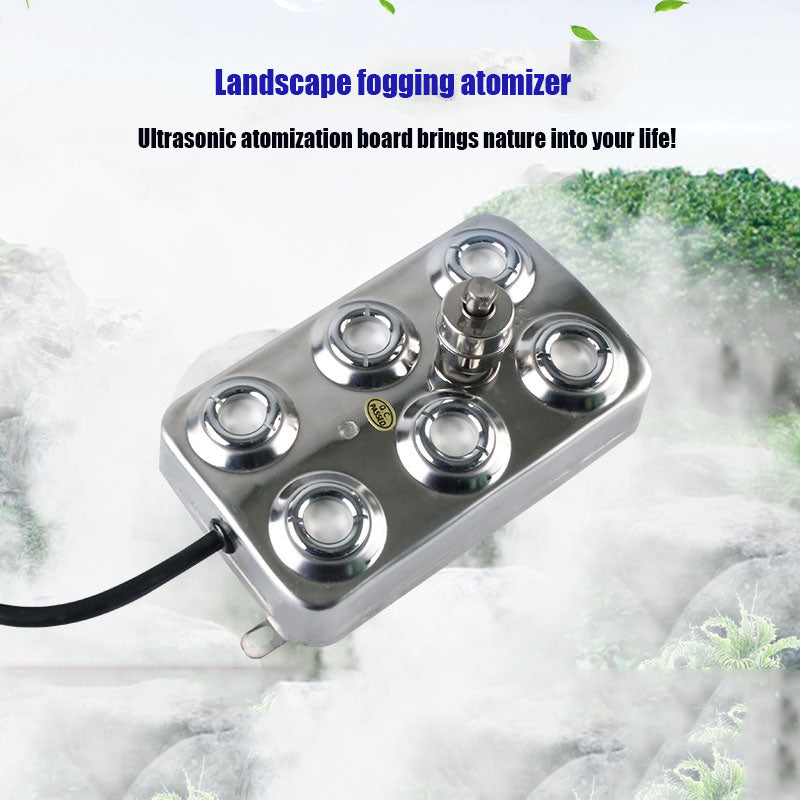 Rockery pond water landscape fogging machine high-frequency oscillation fogging board smoke machine ten head industrial ultrason - Korvel