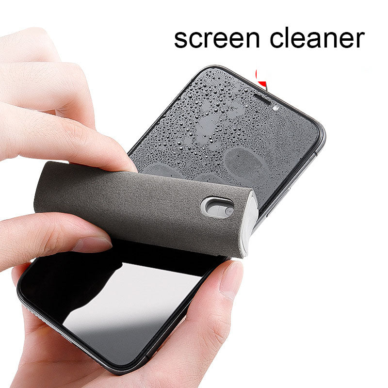 Portable screen cleaning artifact Integrated liquid crystal cleaner Wipe mobile phone tablet spray - Korvel