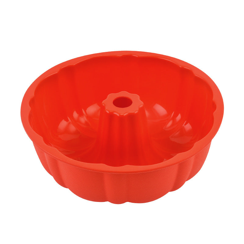 10-inch Non-Stick Silicone Bundt Pan - Multipurpose Baking Mold for Cakes, Jello & Gelatin - Korvel