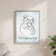 L'impression sur toile Chat Le Monde Peut Attendre