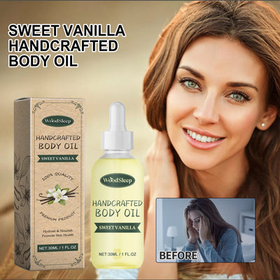 Sweet Vanilla Handcrafted Body Oil, Repair Skin Barrier To Relieve Dry Itchy Red Moist Hydrating Essence Oil - Korvel