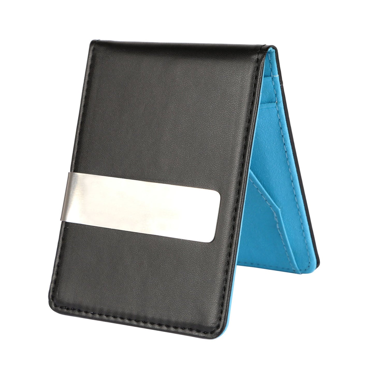 Unisex RFID Blocking Slim Bifold Wallet with Money Clip