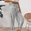 Printed Elastic Waist Pants - Korvel