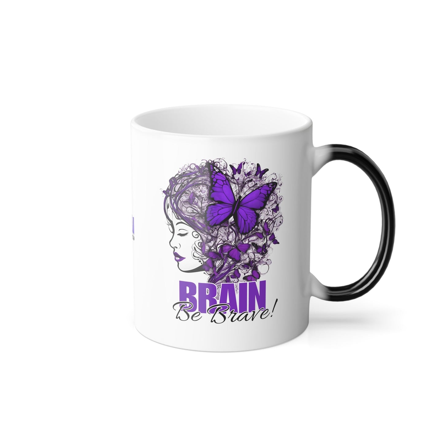 Mug color morphing Beautiful Brain Be Brave, 11oz