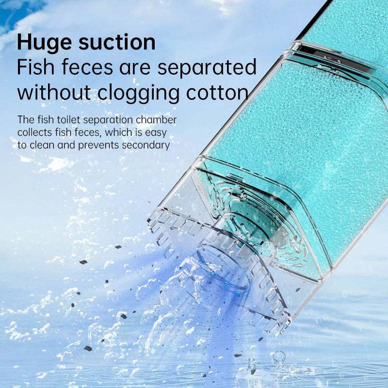 Multifunctional Aquarium Sponge Filter: Water Purifier, Pump, Wave Maker, with Suction Cup & Air Pump - Korvel