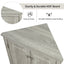 Oak Triangle Bathroom Storage Cabinet with Adjustable Shelves, Freestanding Floor Cabinet for Home Kitchen - Korvel