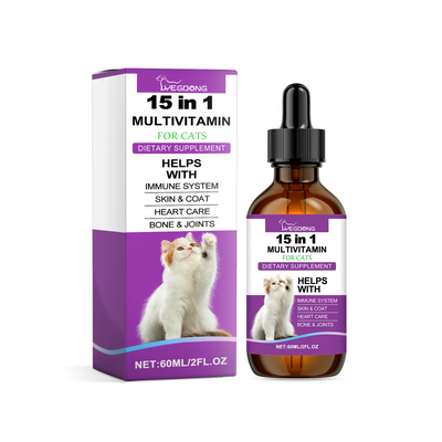 Pet Cat Vitamin Drops Care For Pets With Physical Discomfort Daily Care Vitamin Supplements - Korvel