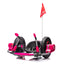 12V Kids Ride On Electric Toy,2WD,16'' exaggerated wheel,Dual handle control for 360 degree flexible steering and rotation - Korvel