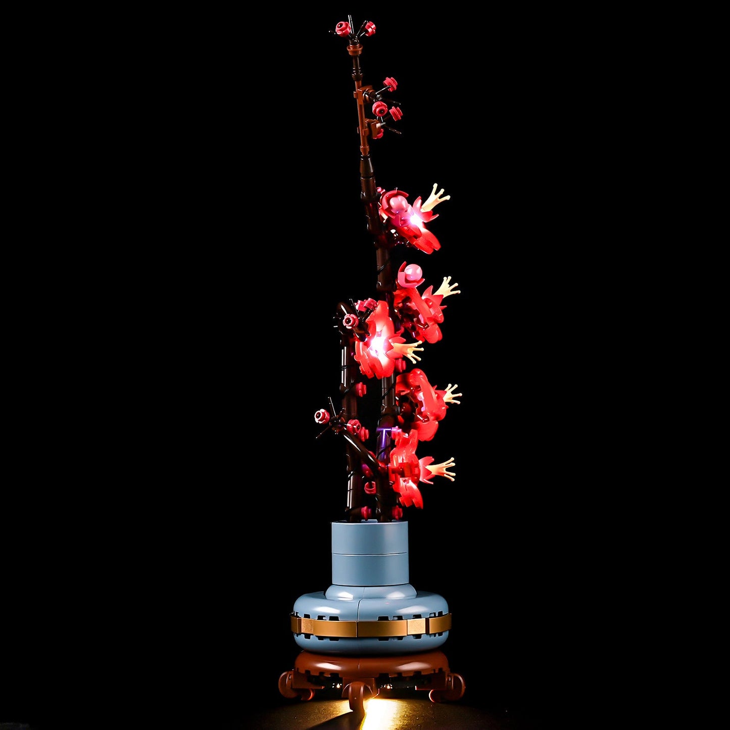 Compatible with LEGO 10369 Plum Blossom LED Lighting Building Blocks Toys Decorative Lights Potted Plants Series - Korvel
