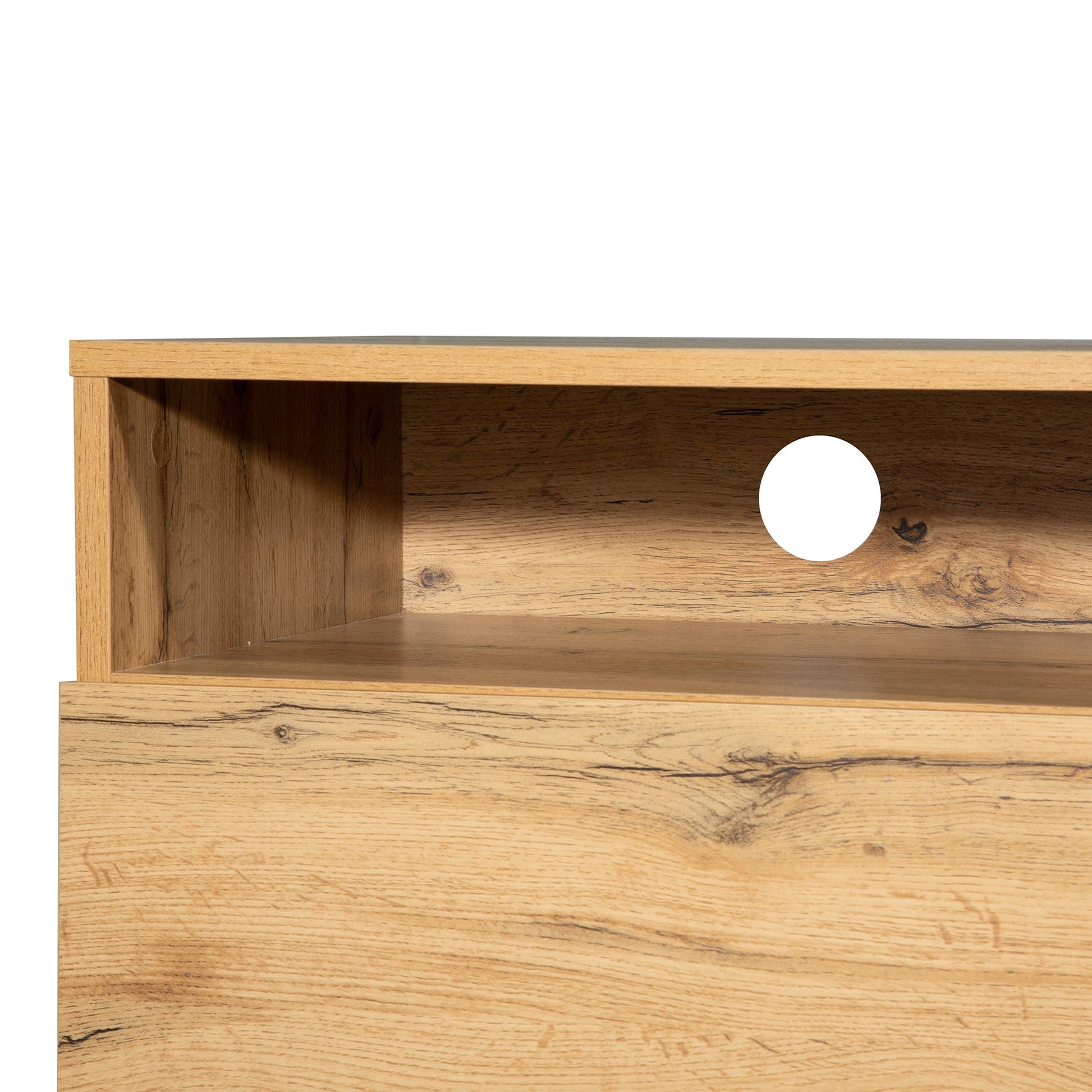 Modern TV Stand for 80'' TV with Double Storage Space - Korvel