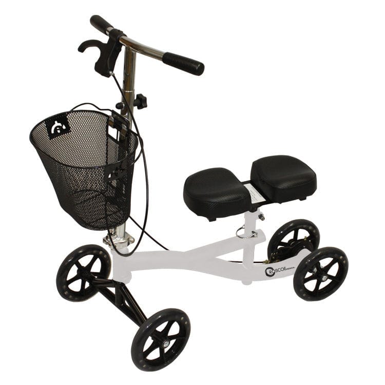 Scooter de Rodilla Burgundy de Roscoe Medical para Mayor Movilidad