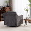 Fauteuil pivotant large avec coussin doux - Fauteuil moderne gris