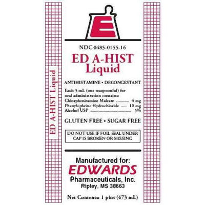 Ed A-hist Dm Liquid - 16 Oz, Banana Flavor
