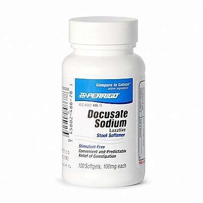 Perrigo Docusate Sodium Softgels - Set de Regalo de Ablandador de Heces