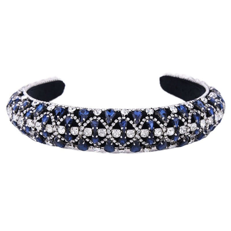 Diadema Barroca de Rhinestones Brillantes