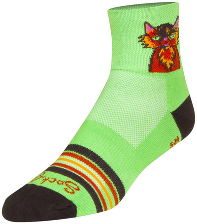 SockGuy Classic Cat Buzz Socks - Small/Medium