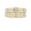 Ensemble de Bagues de Fiançailles en Diamant Élégant en Argent Sterling et Or 14KT