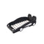 Twin Size Race Car-Shaped Platform Bed with Wheels - Black