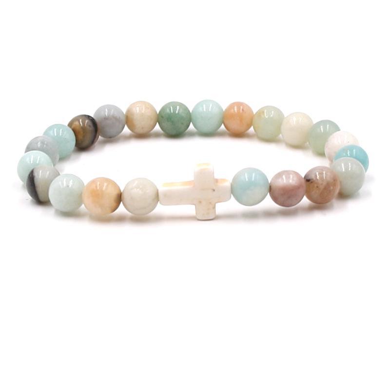 Fashion bead jewelry cross bracelet - Korvel