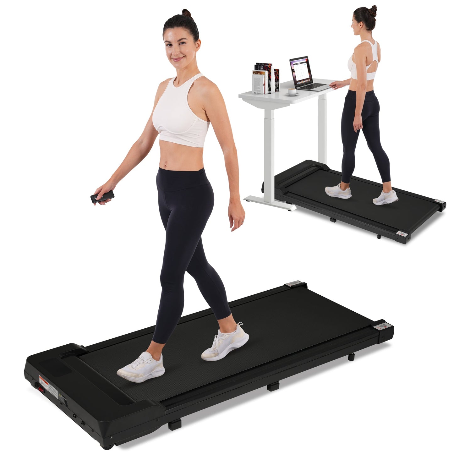 8.10 Walking Pad Under Desk Treadmill - 2.5HP, 300LBS Capacity