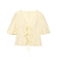 Elegant Solid Color Bubble Sleeve Blouse and Long Pants  Style Fashion Casual Loose Fit - Korvel