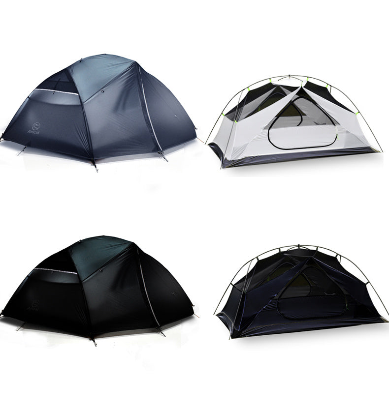 Tienda de Camping de Doble Capa para Cuatro Estaciones con Poste de Aluminio