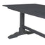 TREXM 3-piece retro cutlery set, rectangular stand table, and 2 wooden stools for 4 people (gray) - Korvel