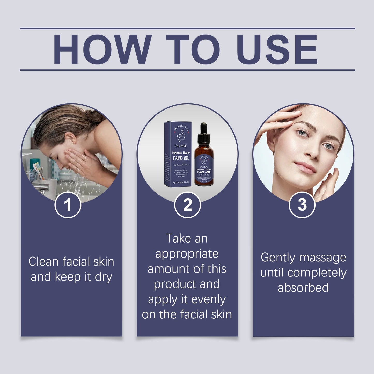 Moisturizing Facial Essential Oil Lightens Fine Lines, Firming, Delicate And Brightening Skin Daily Facial Care Essential Oil - Korvel