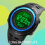 SKMEI 1681 Body Temperature Men's Watch Electronic 5Bar Waterproof Long Battery Life Alarm Clock LED Healthy Male Sport Watch - Korvel