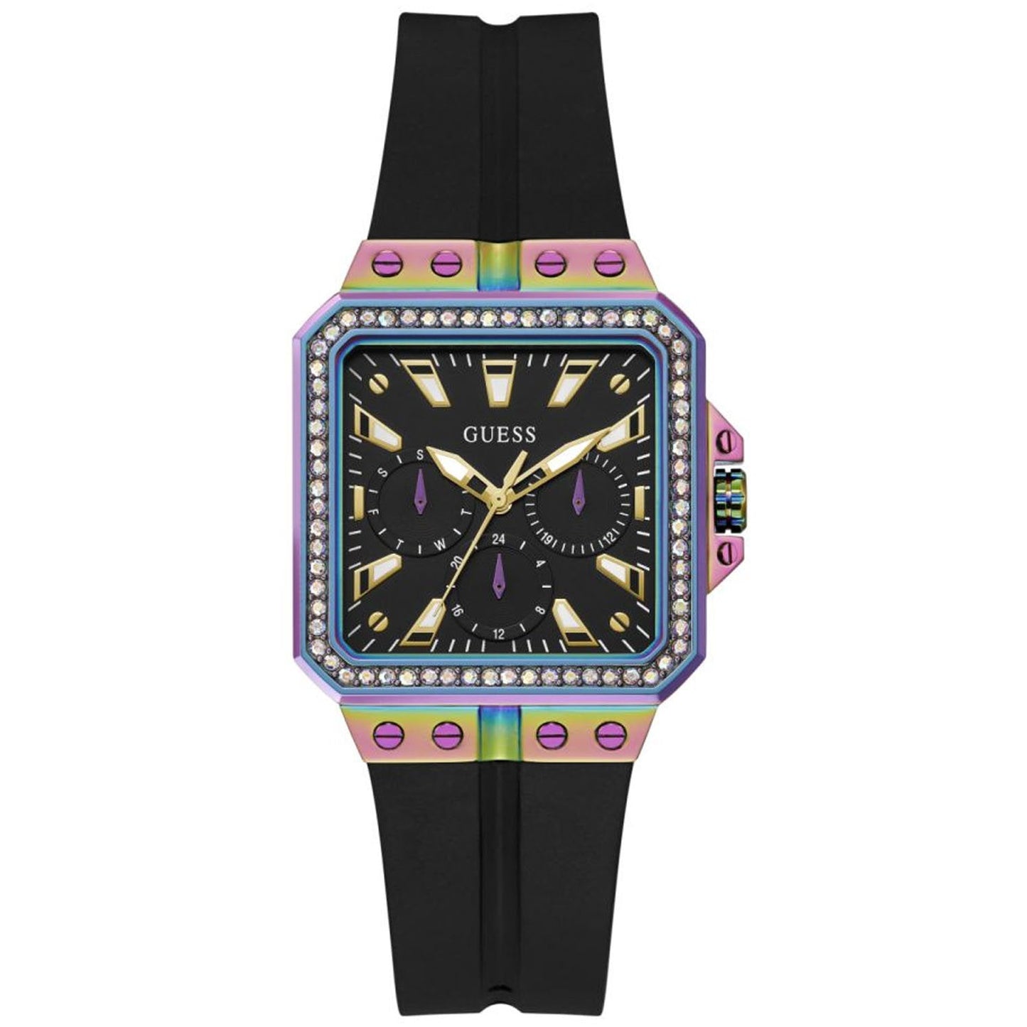 Guess Women's Libra Black Silicone Watch