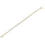 Bracelet en lien en diamant plaqué or jaune 14K - 7,25"