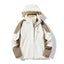 Three-in-One Waterproof Windproof Parka with Fleece Lining