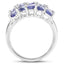 Anillo de Compromiso de Plata Esterlina con Tanzanita Genuina de 3.75 Quilates