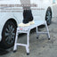 Aluminum Work Platform Large Size Step Stool Folding Portable Work Bench 40" Width Telescopic Feet 22" -27.5" Height Adjustable - Korvel