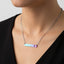 Collar de barra grabado Furreal con detalle de pata