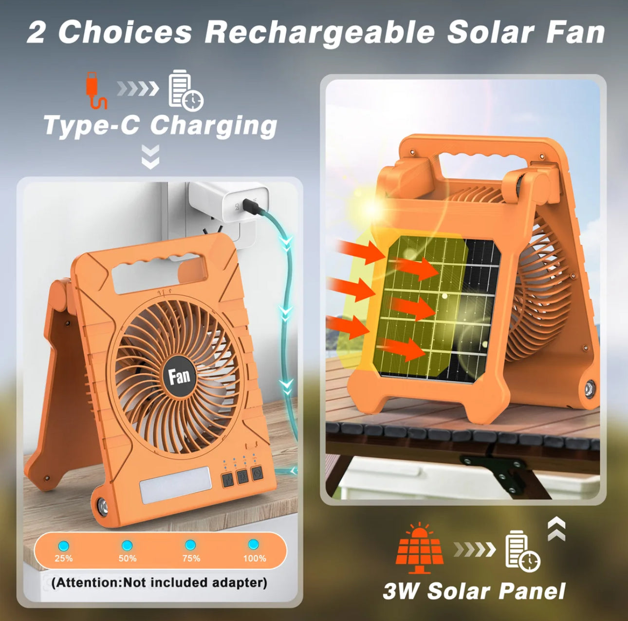 BreezeLite Solar Fan - Korvel