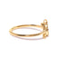 10K Yellow Gold Diamond Leaf and Branch Ring - Size 7