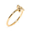 10K Yellow Gold Diamond Leaf and Branch Ring - Size 7